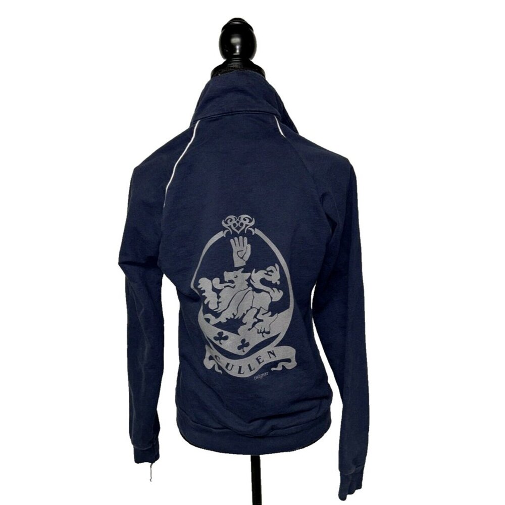 Twilight Cullen Family Crest Full Zip Sweatshirt Twigear Blue Gray M